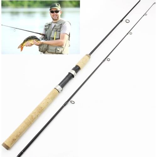 1.8m wooden handle fishing rod Carbon Trout lure fishing Spinning lure rod lure wt 7-28g M power fast cheap fishing pole pesca