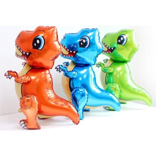 1pc Large 4D Walking Dinosaur Foil Balloon Birthday Party Decorations Kids Baby shower Gender Reveal Dinosaur Party Decor Globos
