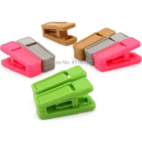 500pcs Resuable Tie Clip Universal Wet And Dry Clothes Hangers Easy To Use ABS Plastic Clothespin No Trace