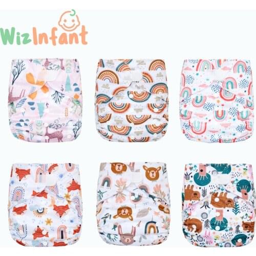 6pcs)HappyFlute Big XL Pocket Diaper for Baby 2 Years and Older,suedecloth inner, stay-dry, size adjustable fits waist 36-58cm