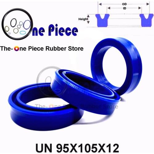 UN buffer 95X105X12 UCup 20pcs SEALS Hydraulic cylinder piston rod U-ring type single acting seal symmetrical polyurethane lip