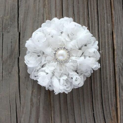 Flower Trend Vintage Lace Flower Frilly Hair Flowers Tulle flower perfect for DIY girl Hair Accerssiory 11colors 240PCS
