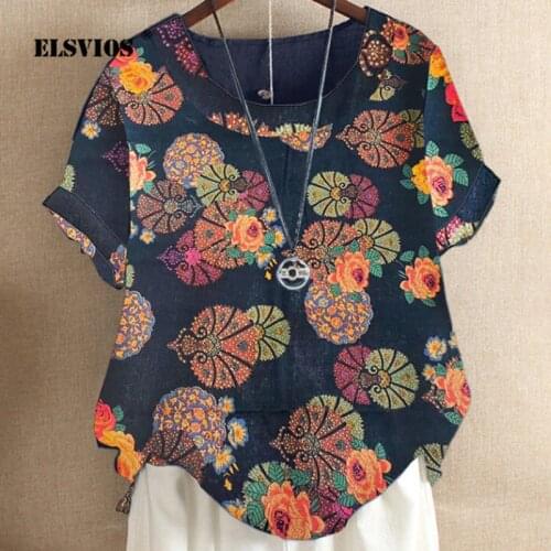 ELSVIOS Linen Blouses