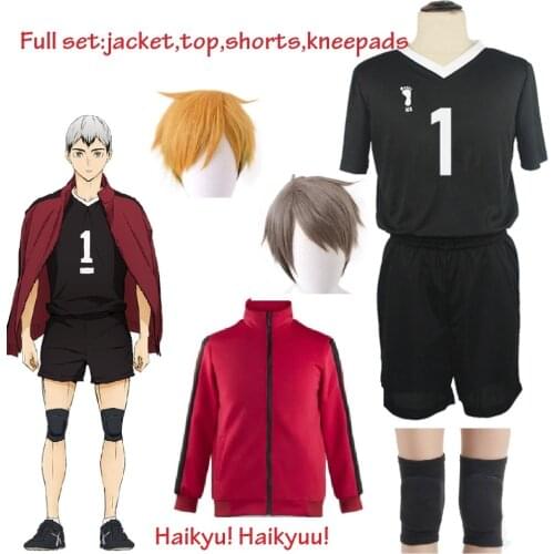 Haikyu! Haikyuu!! Inarizaki High School Miya Atsumu Cosplay Costume jacket short Suit Uniform Anime Volleyball Jersey Sportswear