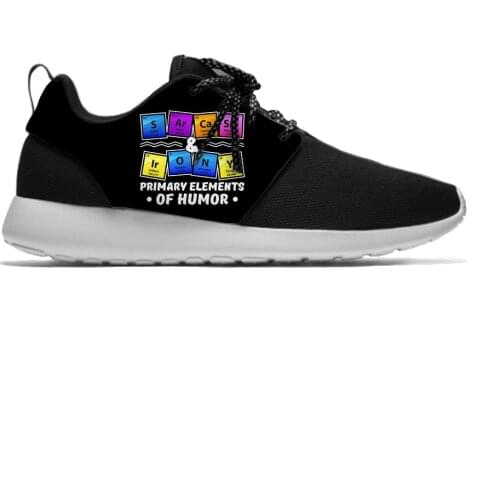 Chemistry Primary Elements Of Humor Science Funny Sport Running Shoes Lightweight Breathable 3D Printed Men Women Mesh Sneakers