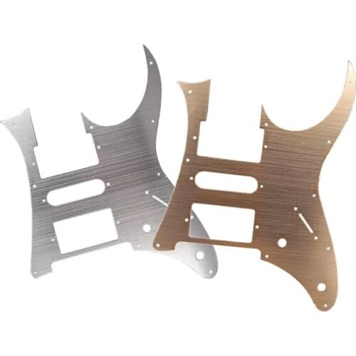 HSH Electric Guitar Protective Pickguard Scratch Plate for ST Guitar Parts, Silver/Golden