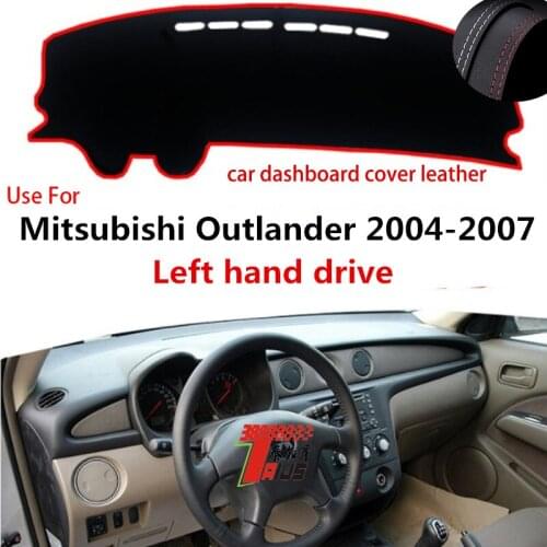 TAIJS Factory Classic Anti cracking Leather Car Dashboard Cover For Mitsubishi Outlander 2004 2005 2006 2007 Left hand drive