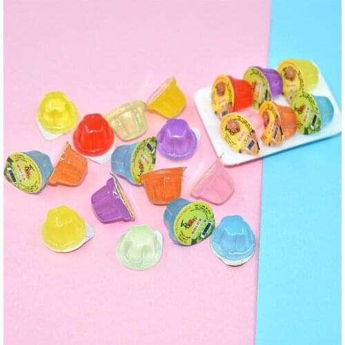 6pcs Dollhouse Miniature food 1:12 Scale Mini Jelly Snack Pretend Food Doll House Kitchen Decor toys