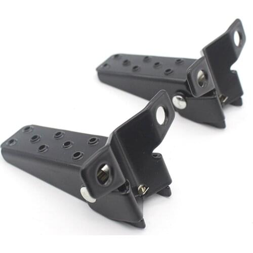 Motorcycle Metal Footrests Pedals 25mm-30mm Black for Kawasaki Bike Parts