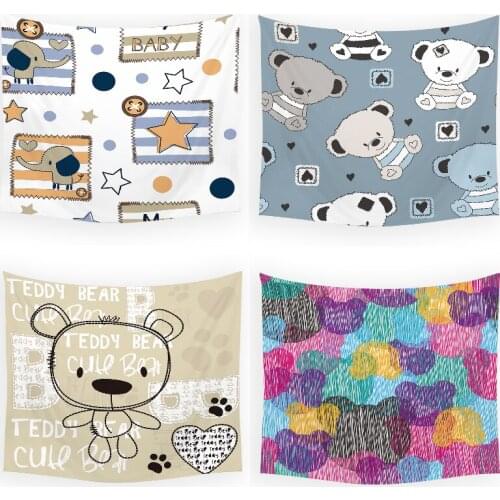 Cartoon anime panda room decor aesthetic psychedelic boho decoration home decor wall tapestry home decoration wall wall decor