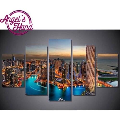 5pcs New York Night 5D DIY Diamond Painting Full Square Diamond Embroidery,Stitch Cross,Mosaic,stickers,mazayka,home decor,3d