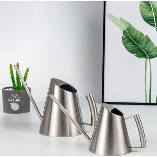 Watering Can Modern Small Size for Bonsai in the Office or for Kids 400ml/900ml Brushed Solid SUS304 Stainless Steel