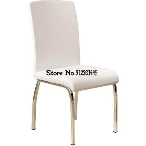 Modern minimalist adult home dining chair backrest leather chair restaurant dining table and chair meeting room negotiation chai