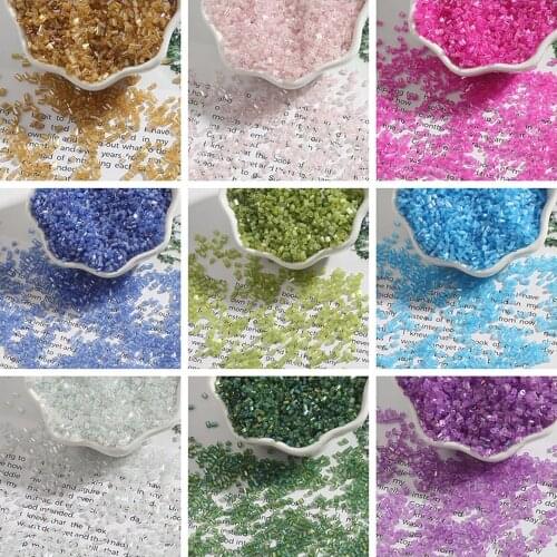 700Pcs 2mm Crystal H Shape Short Tube Round Hole Glass Seed Beads For Jewelry Making Necklace Bracelet Handmade DIY Accessories