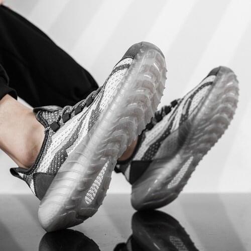 Ultralight And Breathable Mens Running Shoes Fashion TPU Sole Sneakers Zapatillas Hombre Sneakers Summer Mens Casual Shoes