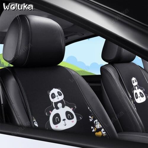 Comfortable Car Seat Support Back Cover Cartoon Autumn Winter 4 Seasons Seat Pad Universal Anti-slip Mat CD50 Q01