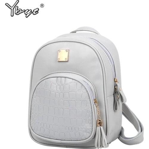 YBYT Brand 2018 Backpack Women Mini Leather Backpack Teenager Girls School Backpack Ladies Travel Package Girl Casual Backpacks