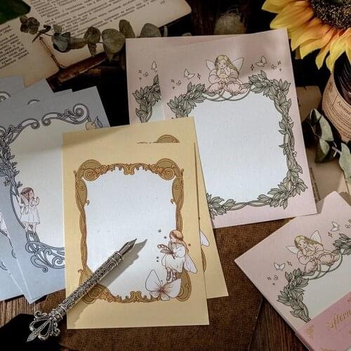 15 Sheets/Set A6 Size Memos Notes Writing Pads Scrapbook Planner Fairy Wonderland Decoration Paper