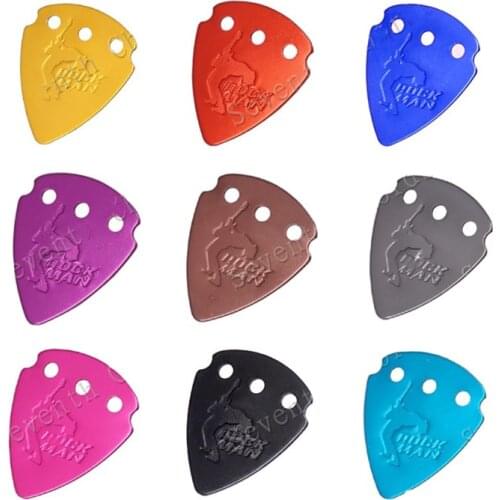 20Pcs Mix color Aluminium Alloy Guitar Picks Plectrum Playing Heavy Metal guitar picks.Thickness 1.0mm guitar accessories parts