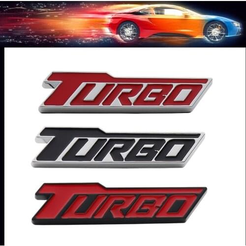3D Premium Turbo car Hood Fender trunk Rear Bonnet Nameplate Decal Emblem Badge Sticker for Cruze Malibu