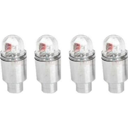 4x Car Auto SUV Wheel Tire Tyre Air Valve Stem LED Light Caps Cover Accessories Car Motorcycle Wheel LED Light Spoke Lamp