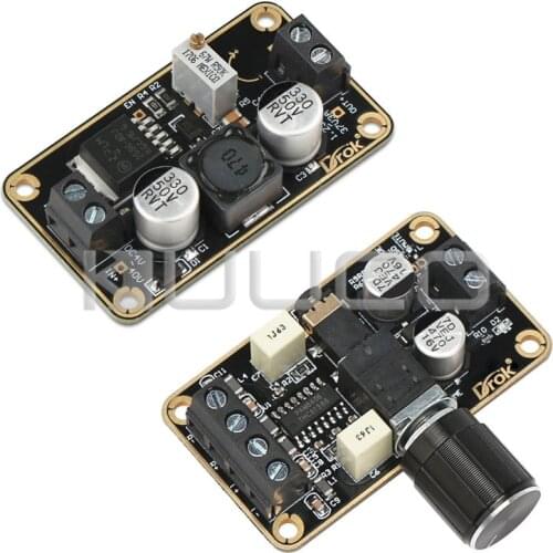 5V Audio Amplifier 5W+5W Stereo Class D Power Amp Board & Buck Converter DC 4V-40V to DC 1.23V-37V Power Supply Module
