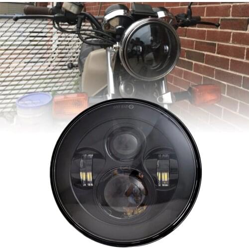 7Inch Motorcycle LED Headlight Black for Kawasaki Vulcan VN 500 750 800 900 1600 1700 1500 for 93-08 Ducati Monster 1000 600