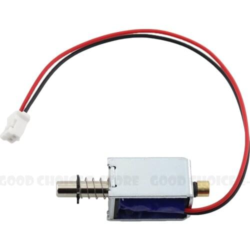 DC 6V/DC 12V Mini Size Solenoid Electromagnetic Electric Control Push-Pull Cabinet Drawer Door Lock for DIY Project