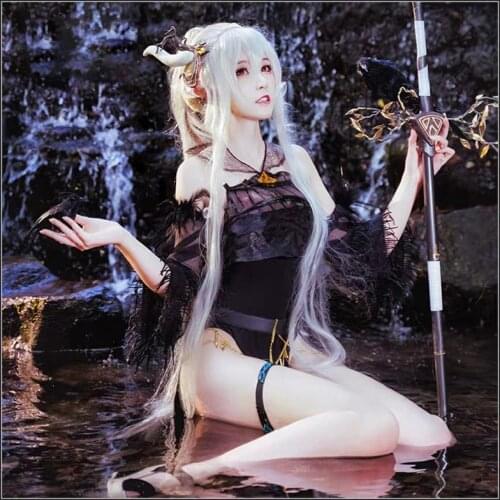 Game Arknights Quiet Midnight Shining Cosplay Costume Women Jumpsuit Bathing Suit Sexy Swimsuit Halloween Carnival Uniforms