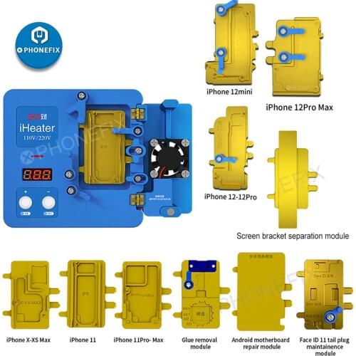 JC iHeater Pre-heating Desoldering Station Heating Plate for iPhone 12Pro max 11 Pro X XS MAX Android Motherboard FACE ID Repair