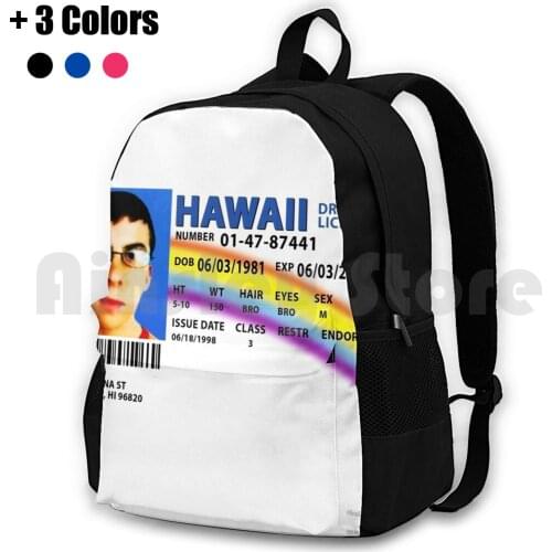 Mclovin Superbad Drivers License Replica Outdoor Hiking Backpack Waterproof Camping Travel Mclovin Superbad Drivers License