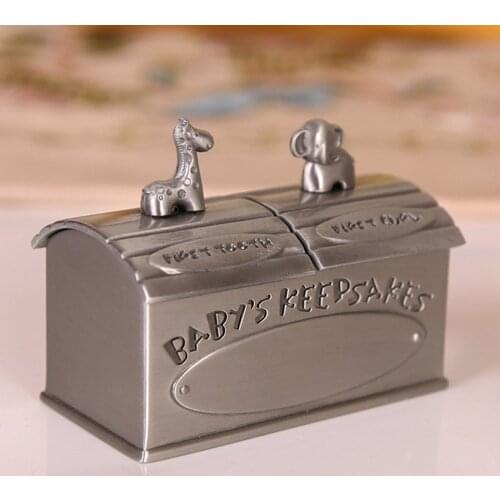 Baby First Tooth and Curl Keepsake Box Lovely Storage Box Chic Baby Gift