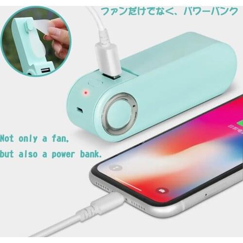 2021 Summer Most Popular Mini Rechargeable Desk Table Office Electric Usb Folding Fan With Power Bank