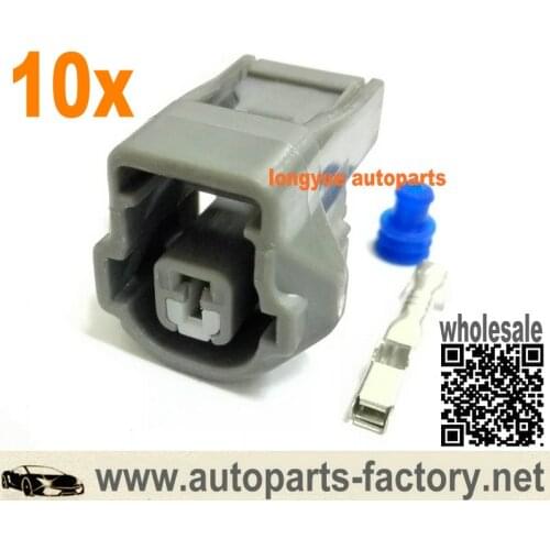 Longyue 10pcs 1 Pin Engine Knock Sensor Connector for Toyota/Lexus 1UZ 1JZ 2JZ 3S-GE Etc