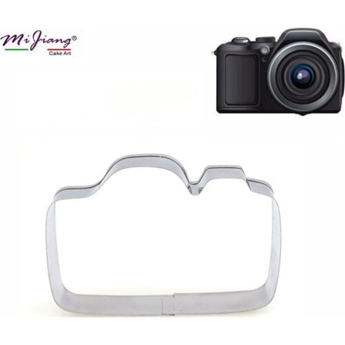 Mijiang Camera Cutter DIY Fondant Mold Cookie Cutter Biscuit Stamp Cake Decorating Tool Christmas Wedding Party Bakeware S7123