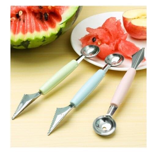 Multi-functional Fruit Carving Knife Watermelon Baller Ice Cream Ball Tools Kitchen Utensilios Vegetable Cutter Vegetable Slicer