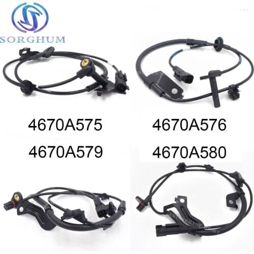 New 4pcs Front Rear ABS Wheel Speed Sensors Set Fits for Mitsubishi Lancer Outlander 4670A576 4670A575 4670A580 4670A579