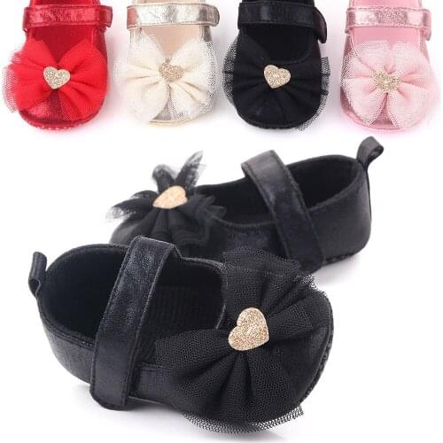 Newborn Baby Girl First Step Soft Sole Shoes for 1 Year Old Mary Jane Flats Shoes Toddler Walking Infant Prewalker with Lace Bow
