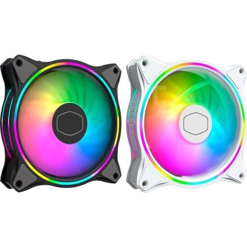 Cooler Master MasterFan MF120 HALO Dual Ring Addressable RGB Fan for PC Computer Case Liquid Radiator