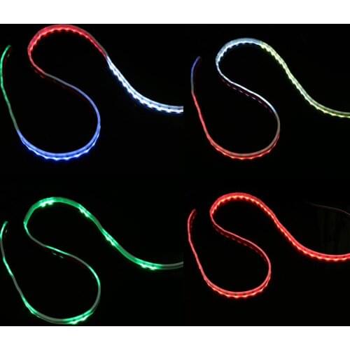POSSBAY RGB LED Strip Waterproof For Car Tailgate Trunk Turn Signal Light Bar RGB Colorful Flowing Type Running Reverse Lamp