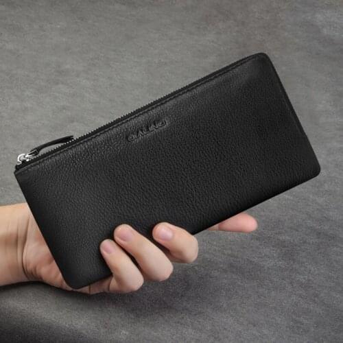 QIALINO 2016 New Wallet Case for Huawei Ascend Mate 8 Slots for Cards Handmade Genuine Leather Cover for Huawei Ascend Mate 7