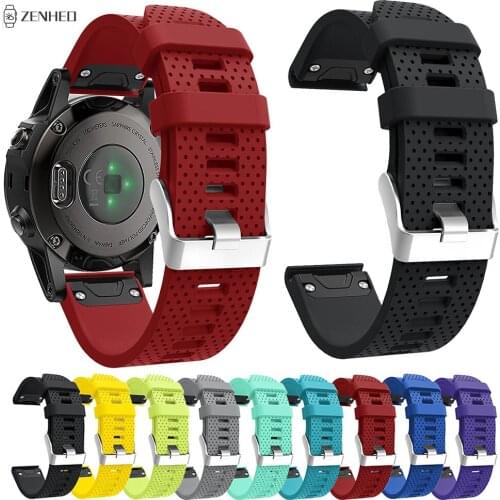 20mm Silicone Strap For Garmin Fenix ​​6S Quick Release Watchband Bracelet For Garmin Fenix ​​5S/​​5S Plus Smart Watch Band