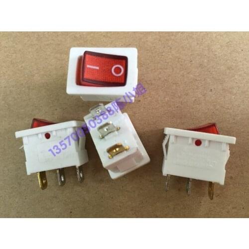 Taiwan with light ship switch 3 pin 2 gear 6A/12A250AC power switch switch 2P
