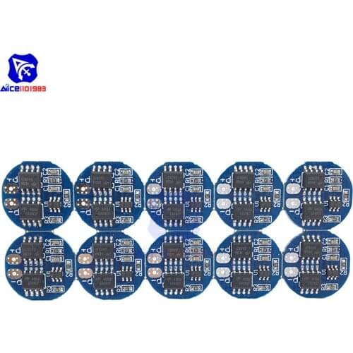 10PCS/Lot 2S 5A 7.4V -8.4V BMS 18650 Lithium Ion Battery Protection Board 18650 Charge Discharge Protection Board
