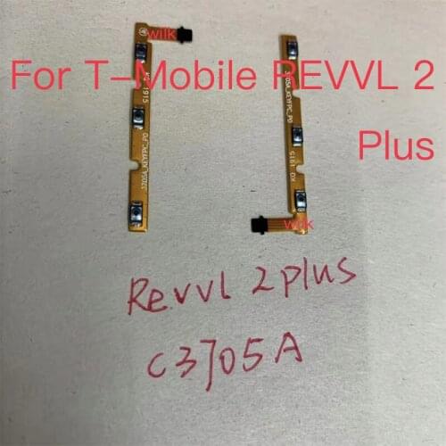 1PCS For T-Mobile REVVL 2 Plus C3705A Volume Button Flex Cable Side Key Switch ON OFF Control Button Repair Parts