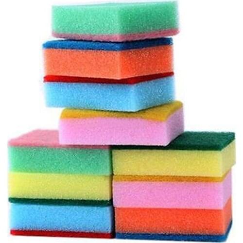 10Pcs Detergent Free Cleaning Sponges Kitchen Bathroom Tools Magic Sponges Random Color Cleaning Magic Sponge