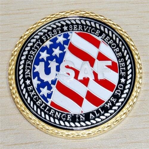 5pcs/lot Free Shipping,U.S. Air Force - Veteran "Excellence In All We Do" - USAF / Flag Challenge Coin