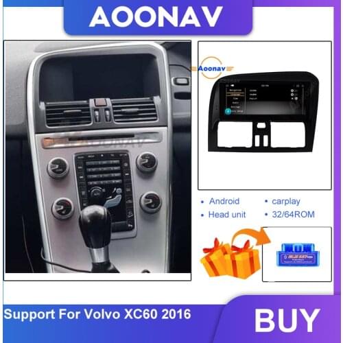 Right Hand Driving For Volvo XC60 2016 Car Radio 2 Din Stereo Audio Multimedia Dvd Player Support Carplay Navi GPS