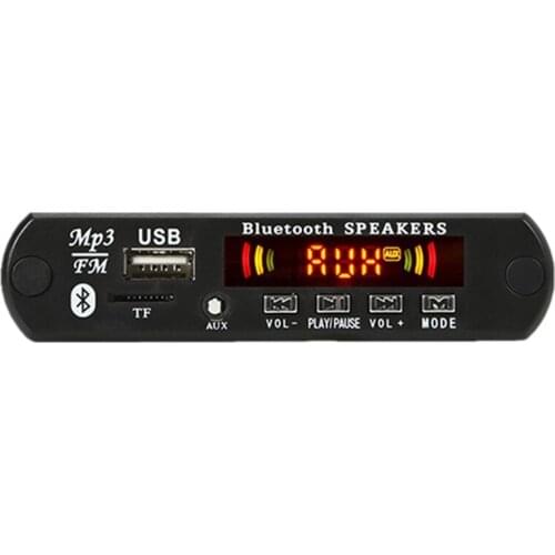 Car Wireless Bluetooth 5V MP3 WMA Decoder Board o Module TF Color Sn for Car Digital LED MP3 Players AUX Remote Display