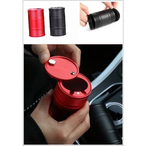 Auto parts aluminum alloy ashtray travel home office carrier for Renault Megane Kadjar EZ-GO Captur Arkana Zoe